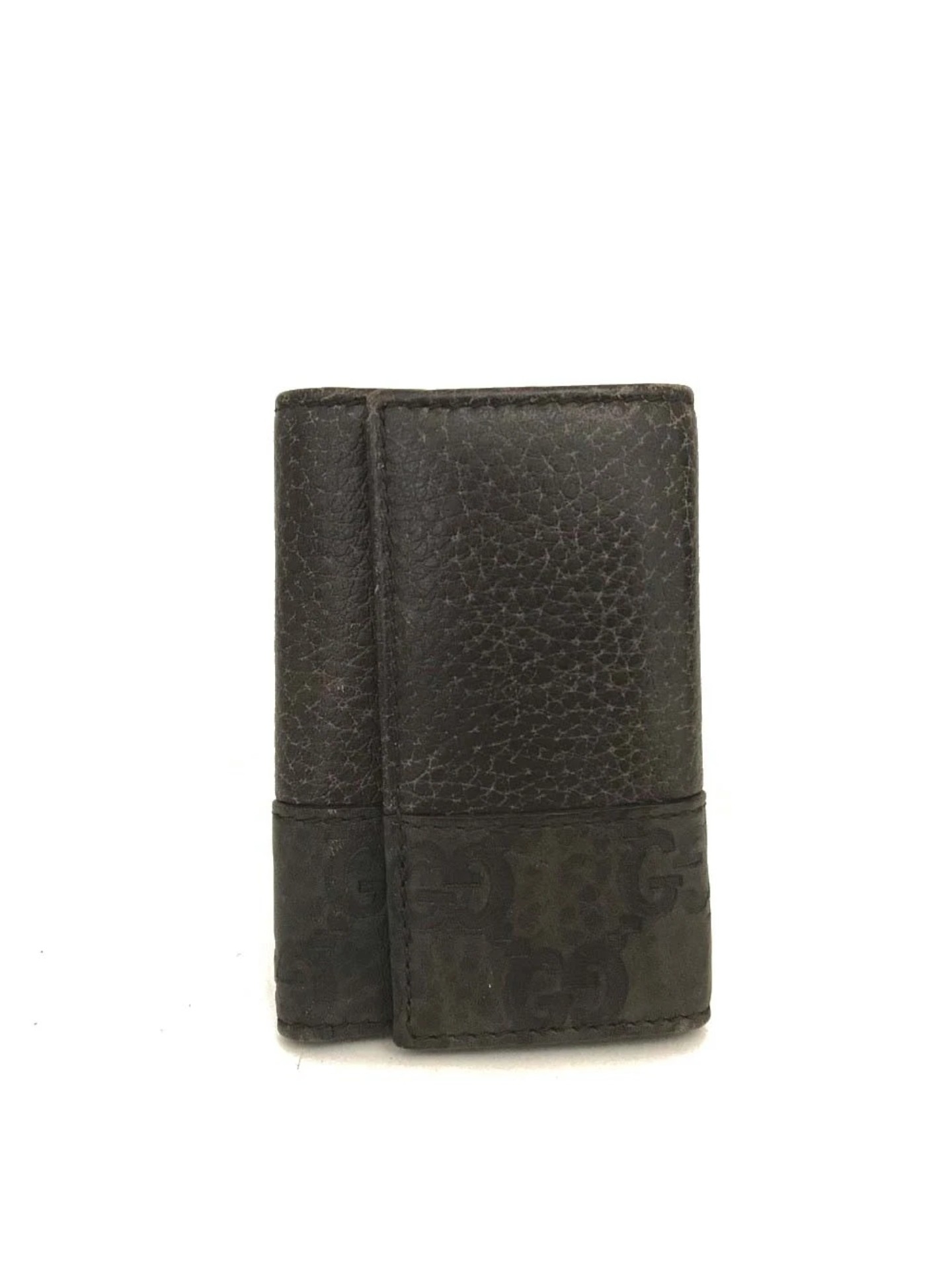 Gucci Dark Brown Leather Key  Card Holder